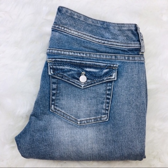 White House Black Market Denim - WHBM | Mid-rise Light Wash Flare Denim Jeans 2